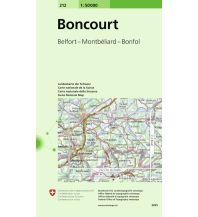 Hiking Maps Switzerland 212 Boncourt Bundesamt für Landestopographie