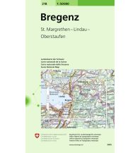 Hiking Maps Vorarlberg 218 Bregenz Bundesamt für Landestopographie
