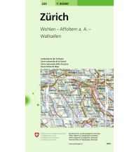 Hiking Maps Switzerland 225 Zürich Bundesamt für Landestopographie