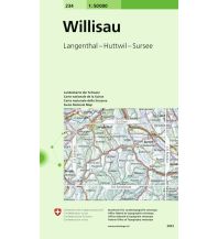 Wanderkarten Schweiz & FL SLK 50 Bl.234 Schweiz - Willisau 1:50.000 Bundesamt für Landestopographie