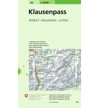 Hiking Maps Switzerland 246 Klausenpass Bundesamt für Landestopographie