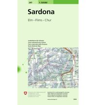 Hiking Maps Switzerland 247 Sardona Bundesamt für Landestopographie