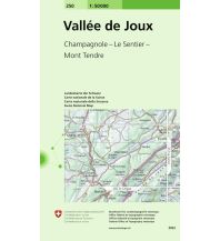Hiking Maps Switzerland 250 Vallée de Joux Bundesamt für Landestopographie