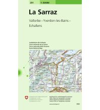 Wanderkarten Schweiz & FL 251 La Sarraz 1:50.000 Bundesamt für Landestopographie