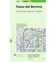 Hiking Maps Switzerland 269 Passo del Bernina Bundesamt für Landestopographie