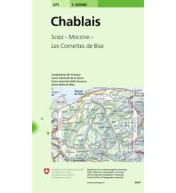 Hiking Maps Switzerland 271 Chablais Bundesamt für Landestopographie
