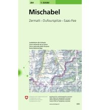 Wanderkarten Schweiz & FL Landeskarte der Schweiz 284, Mischabel 1:50.000 Bundesamt für Landestopographie