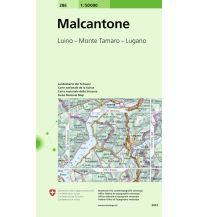 Hiking Maps Switzerland 286 Malcantone Bundesamt für Landestopographie
