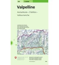 Wanderkarten Europa Landeskarte der Schweiz 293, Valpelline 1:50.000 Bundesamt für Landestopographie