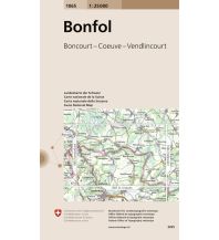 Wanderkarten Schweiz & FL Landeskarte der Schweiz 1065, Bonfol 1:25.000 Bundesamt für Landestopographie