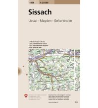 Wanderkarten Schweiz & FL 1068 Sissach 1:25.000 Bundesamt für Landestopographie