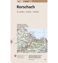 Hiking Maps North Switzerland 1075 Rorschach Bundesamt für Landestopographie