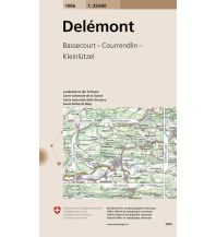 Wanderkarten Schweiz & FL Landeskarte der Schweiz 1086, Delémont 1:25.000 Bundesamt für Landestopographie