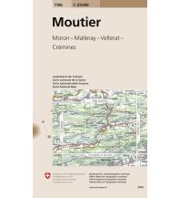 Wanderkarten Schweiz & FL Landeskarte der Schweiz 1106, Moutier 1:25.000 Bundesamt für Landestopographie
