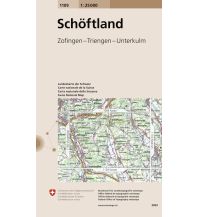 Wanderkarten Schweiz & FL 1109 Schöftland 1:25.000 Bundesamt für Landestopographie