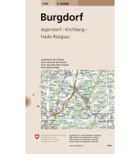 Wanderkarten Schweiz & FL Landeskarte der Schweiz 1147, Burgdorf 1:25.000 Bundesamt für Landestopographie