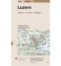 Wanderkarten Schweiz & FL Landeskarte der Schweiz 1150, Luzern 1:25.000 Bundesamt für Landestopographie