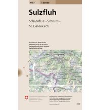 Wanderkarten Vorarlberg Landeskarte der Schweiz 1157, Sulzfluh 1:25.000 Bundesamt für Landestopographie