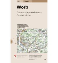 Wanderkarten Schweiz & FL Landeskarte der Schweiz 1167, Worb 1:25.000 Bundesamt für Landestopographie