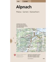 Wanderkarten Schweiz & FL Landeskarte der Schweiz 1170, Alpnach 1:25.000 Bundesamt für Landestopographie