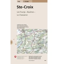 Wanderkarten Schweiz & FL 1182 Ste-Croix Bundesamt für Landestopographie