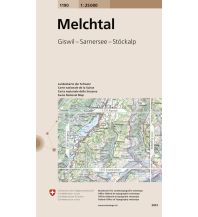 Wanderkarten Schweiz & FL Landeskarte der Schweiz 1190, Melchtal 1:25.000 Bundesamt für Landestopographie