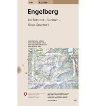 Wanderkarten Schweiz & FL Landeskarte der Schweiz 1191, Engelberg 1:25.000 Bundesamt für Landestopographie