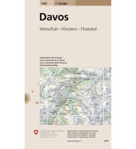 Wanderkarten Schweiz & FL Landeskarte der Schweiz 1197, Davos 1:25.000 Bundesamt für Landestopographie
