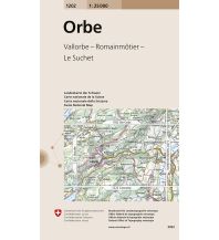 Hiking Maps Switzerland 1202 Orbe Bundesamt für Landestopographie