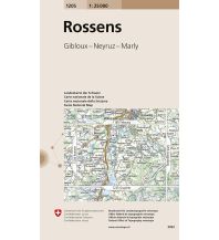 Wanderkarten Schweiz & FL Landeskarte der Schweiz Rossens Bundesamt für Landestopographie