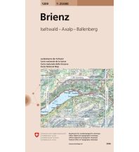 Wanderkarten Schweiz & FL Landeskarte der Schweiz 1209, Brienz 1:25.000 Bundesamt für Landestopographie