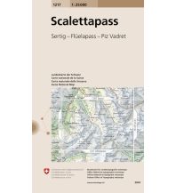 Wanderkarten Schweiz & FL Landeskarte der Schweiz 1217, Scalettapass 1:25.000 Bundesamt für Landestopographie
