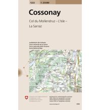 Wanderkarten Schweiz & FL 1222 Cossonay Bundesamt für Landestopographie