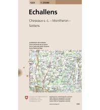 Wanderkarten Schweiz & FL 1223 Echallens 1:25.000 Bundesamt für Landestopographie