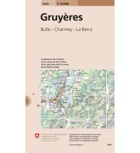 Wanderkarten Landeskarte der Schweiz Gruyères Bundesamt für Landestopographie