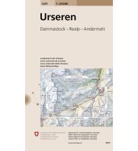 Wanderkarten Schweiz & FL Landeskarte der Schweiz 1231, Urseren 1:25.000 Bundesamt für Landestopographie