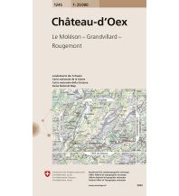 Hiking Maps Switzerland 1245 Château-d'Oex Bundesamt für Landestopographie