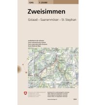Wanderkarten Schweiz & FL Landeskarte der Schweiz 1246, Zweisimmen 1:25.000 Bundesamt für Landestopographie