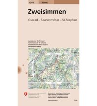 Wanderkarten Landeskarte der Schweiz 1246, Zweisimmen 1:25.000 Bundesamt für Landestopographie