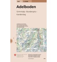 Wanderkarten Landeskarte der Schweiz 1247, Adelboden 1:25.000 Bundesamt für Landestopographie