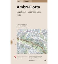 Wanderkarten Schweiz & FL Landeskarte der Schweiz 1252, Ambrì, Piotta 1:25.000 Bundesamt für Landestopographie
