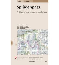 Hiking Maps Switzerland 1255 Splügenpass Bundesamt für Landestopographie
