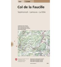 Wanderkarten Schweiz & FL Landeskarte der Schweiz 1260, Col de la Faucille 1:25.000 Bundesamt für Landestopographie