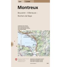 Wanderkarten Schweiz & FL Landeskarte der Schweiz 1264, Montreux 1:25.000 Bundesamt für Landestopographie