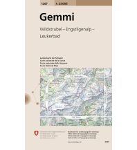 Wanderkarten Schweiz & FL Landeskarte der Schweiz 1267, Gemmi 1:25.000 Bundesamt für Landestopographie
