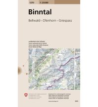 Hiking Maps Switzerland 1270 Binntal Bundesamt für Landestopographie