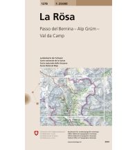 Wanderkarten Schweiz & FL Landeskarte der Schweiz 1278, La Rösa 1:25.000 Bundesamt für Landestopographie