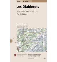 Wanderkarten Schweiz & FL Landeskarte der Schweiz 1285, Les Diablerets 1:25.000 Bundesamt für Landestopographie