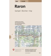 Wanderkarten Schweiz & FL Landeskarte der Schweiz 1288, Raron 1:25.000 Bundesamt für Landestopographie