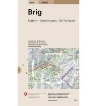Wanderkarten Schweiz & FL Landeskarte der Schweiz 1289, Brig 1:25.000 Bundesamt für Landestopographie